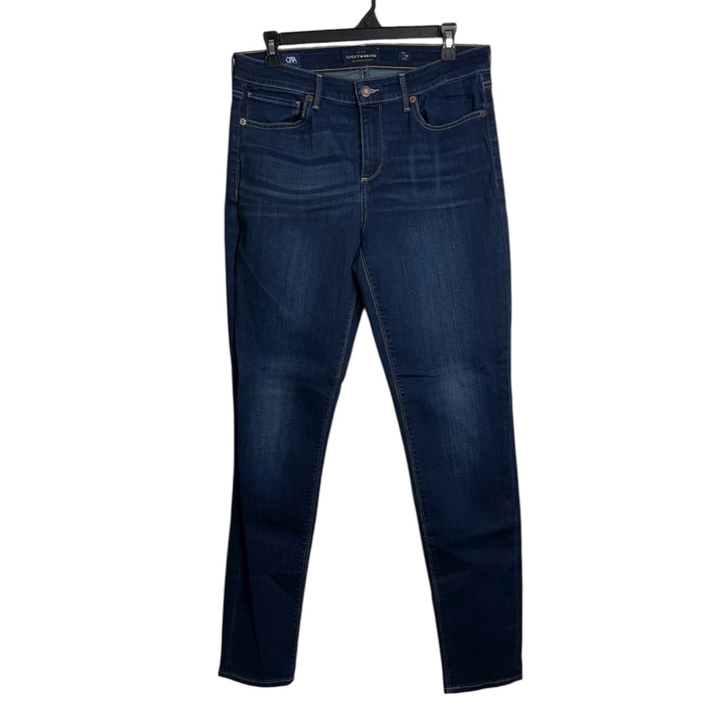 Lucky Brand Ava Skinny Jeans 10/30 Dark Wash Stretch Denim